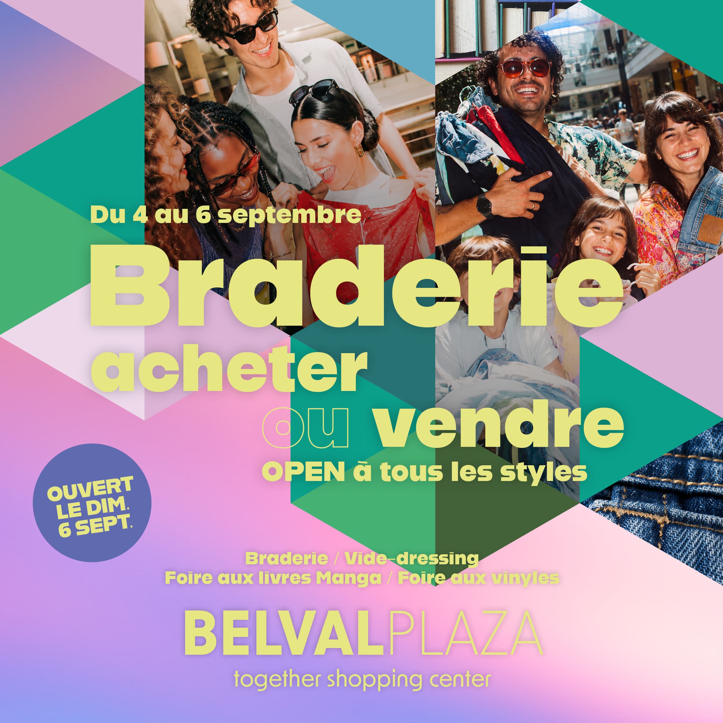 Braderie de rentrée : achète, vends et chine à Belval Plaza !