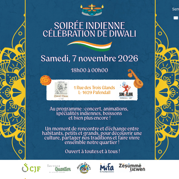Soirée indienne – Célébration de Diwali