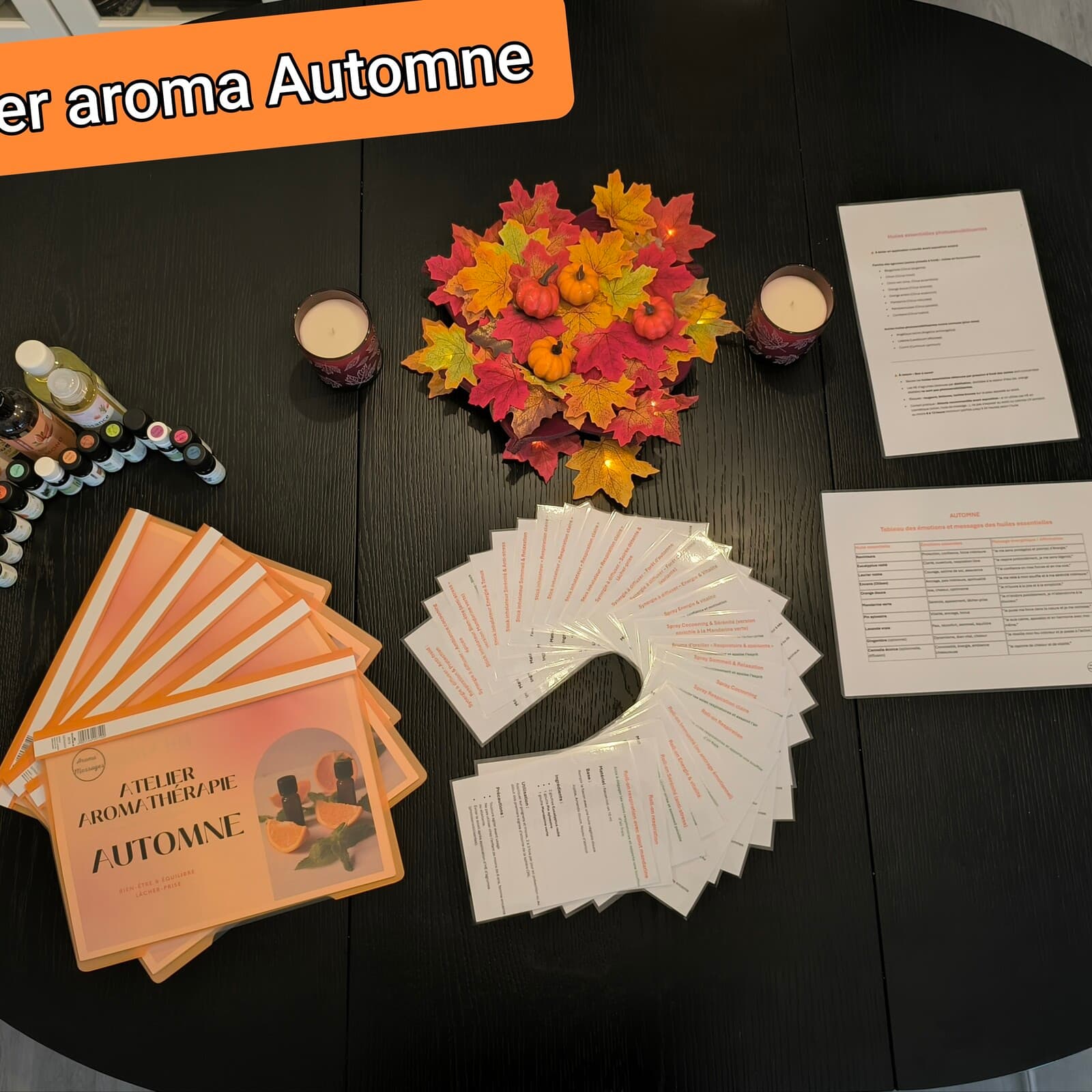 Atelier aromathérapie Automne Cocooning