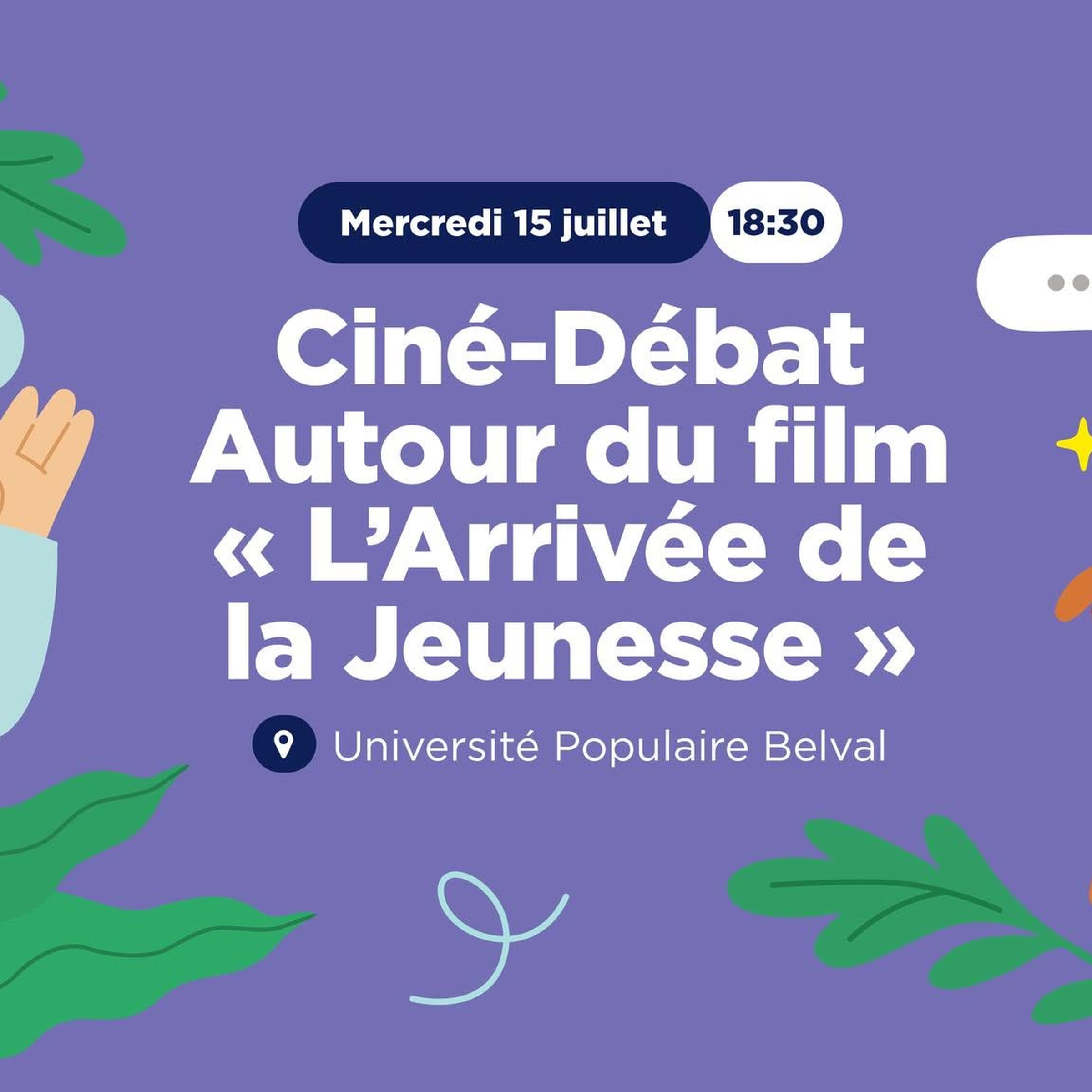 Ciné-Débat: L’Arrivée de la Jeunesse