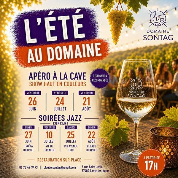 L'été au Domaine Sontag : Apéro à la cave