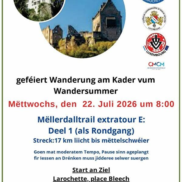 Wandern célébré Larochette FLMP IVV