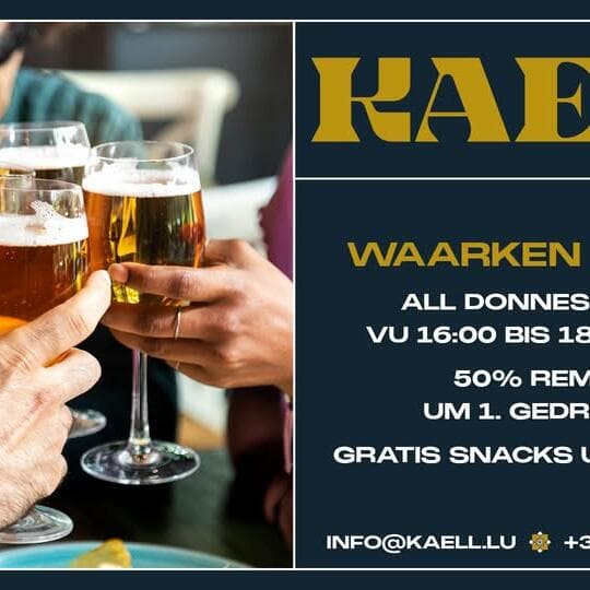 Waarken Apéro every Thursday