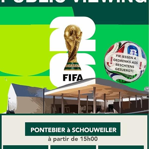 FIFA World Cup 2026 - public screening at Kulturhaus Pontebier