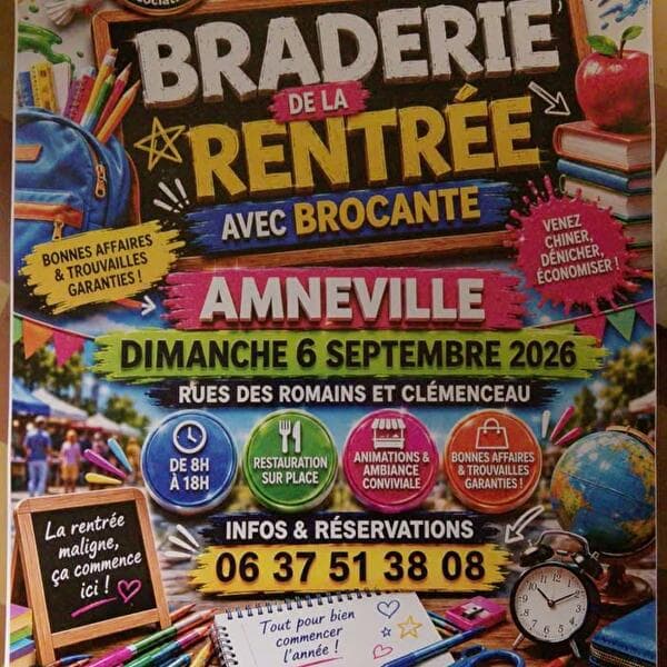 Braderie de la rentrée avec brocante