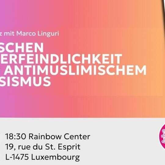 Conférence avec Marco Linguri : entre hostilité envers les personnes queer et racisme antimusulman