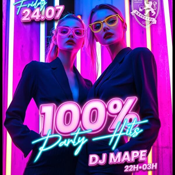 100% Party Hits: DJ Mape at Big Beer Company Luxembourg