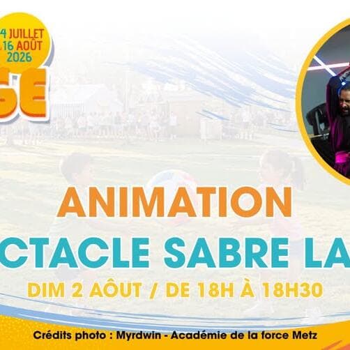 Yutz Plage - Entertainment: lightsaber show