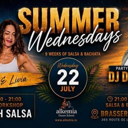 Nos mercredis salsa & bachata de l'été