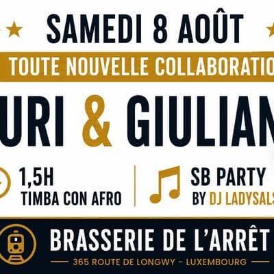 Premiere! Giuliana and Yuri for 1.5 hours of Timba con Afro, SB Party with DJ Ladysalsa (70% salsa /