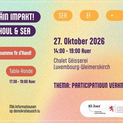 Conference “Meng Stëmm – Mäin Impakt: Kanner schwätze mat!”