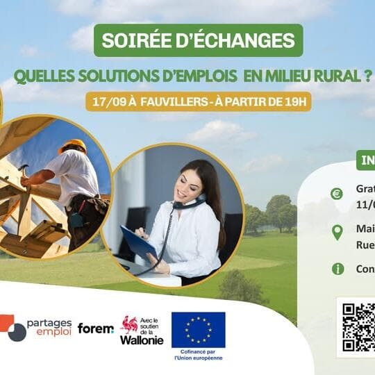 Soirée d’échanges : quelles solutions d’emploi en milieu rural ?