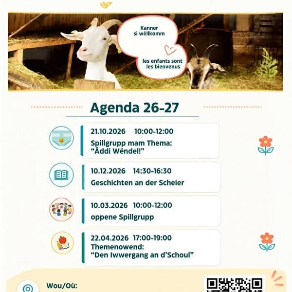 Eltereschoul at Kasshaff: Stories in the barn (LU)