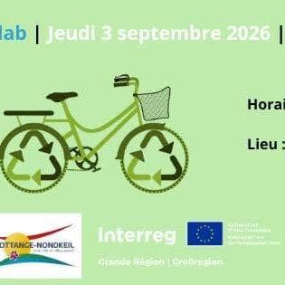 Information, collection and bicycle repair stand in Ottange (Vélab project)