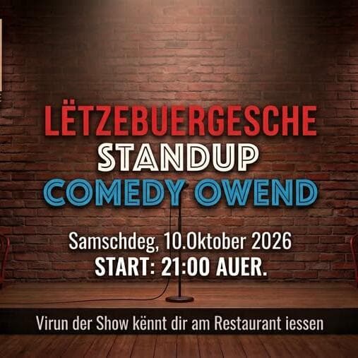 Luxembourgish Stand-up Comedy Evening 2.0