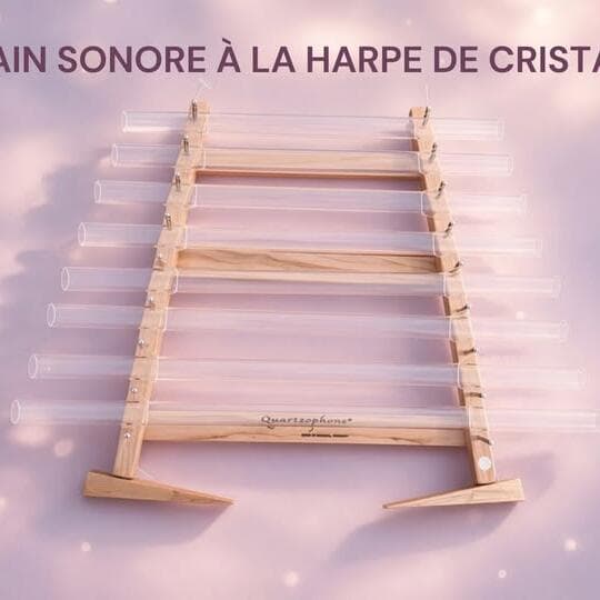 Bain sonore à la harpe de cristal