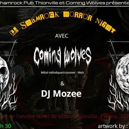 Shamrock Horror Night: Coming Wolves + DJ set (Mozee)