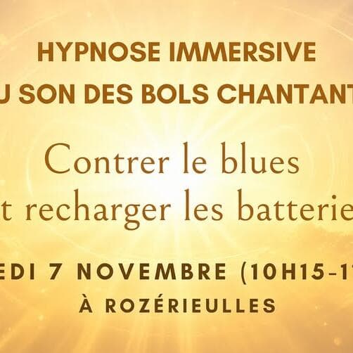 Hypnose immersive au son des bols chantants