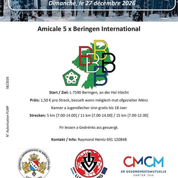 Randonnée IVV à Beringen