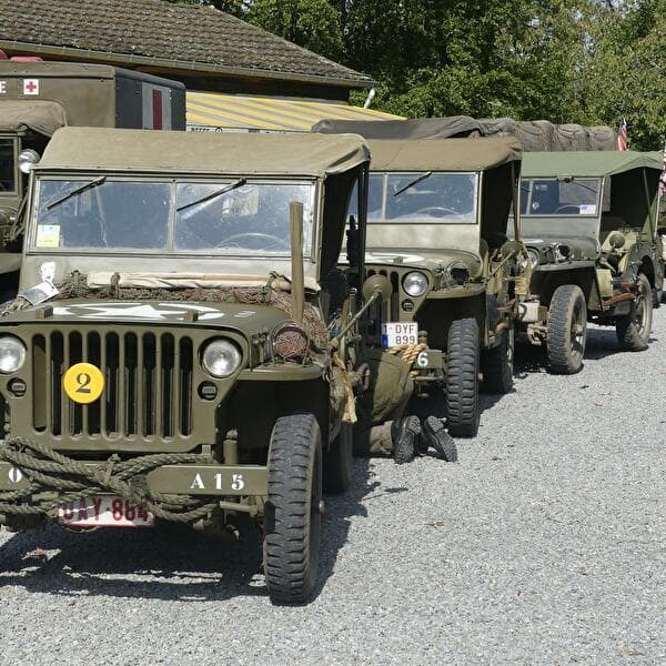 Allied military vehicle gathering