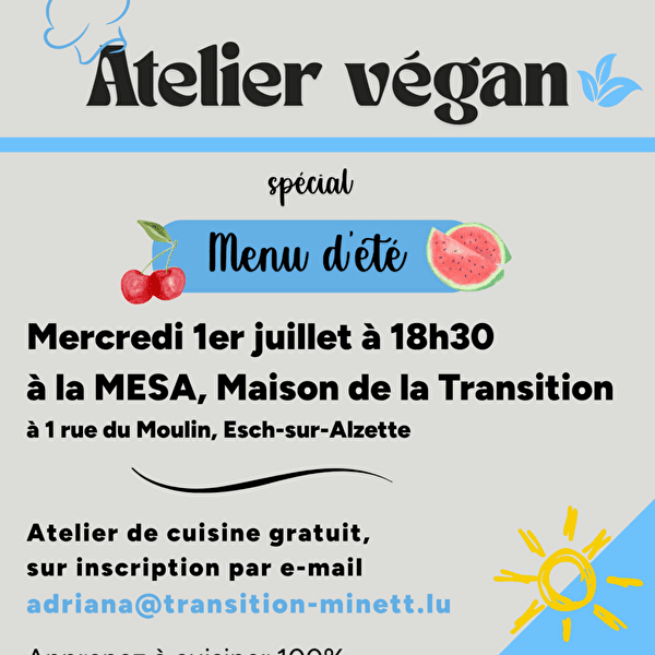 Vegan Cooking Workshop at MESA - Explore Esch