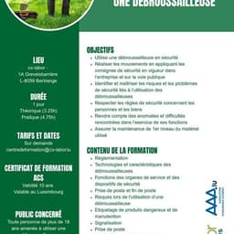 Formation débrousailleuse
