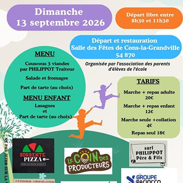 8ème marche de l'Association des Parents d'Elèves de Cons la Grandville