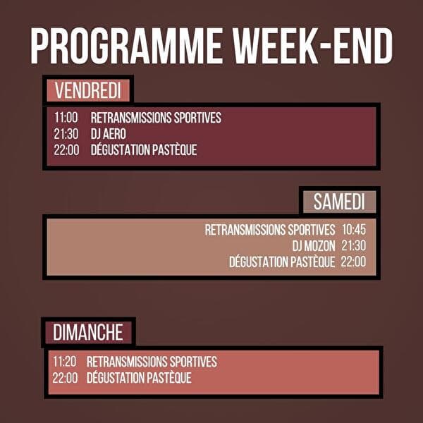Programme du week-end