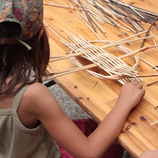 Atelier tressage vannerie - Lanterne