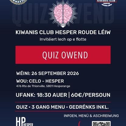 Quiz evening in Hesperange