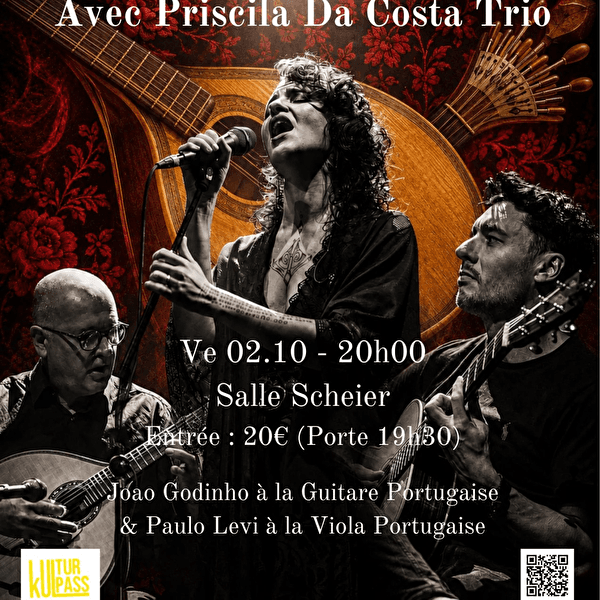 Concert de Fado avec Priscila Da Costa Trio