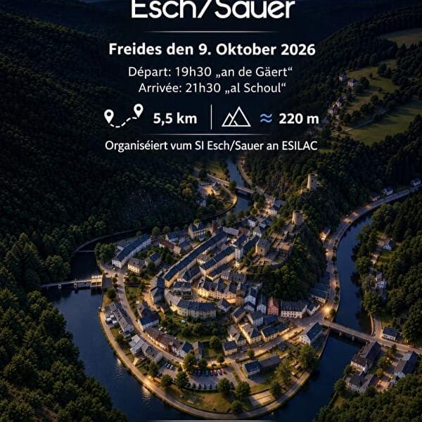 Night hike around Esch/Sauer