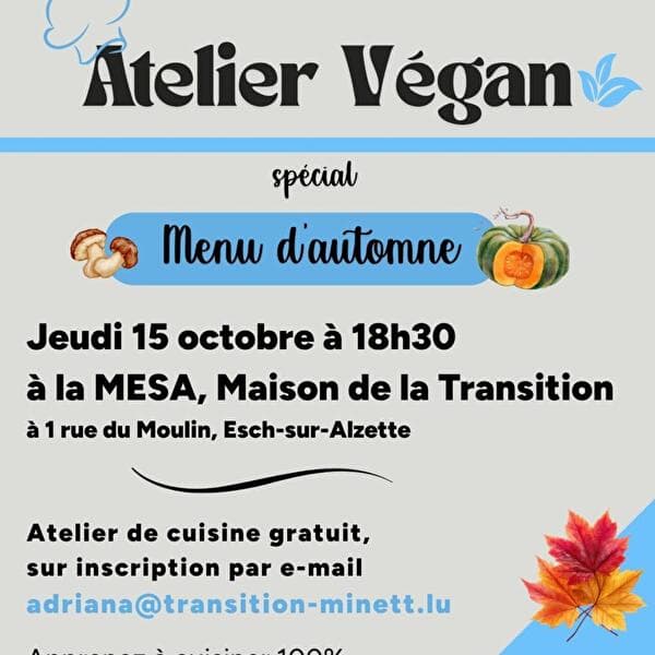 Atelier de cuisine végane
