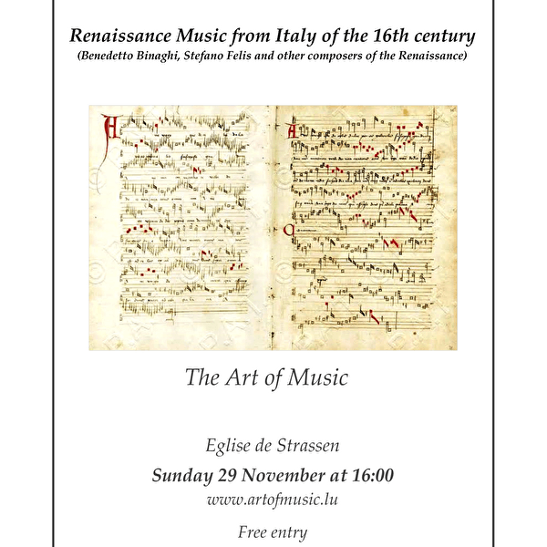 Renaissance Music from Italy of the 16th century