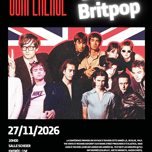 “30 Years of Britpop!” – a talk by Laurent Rieppi and Pierre Bartholomé