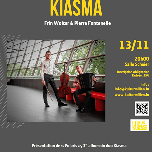 Concert by Duo KIASMA (Frin Wolter & Pierre Fontenelle)