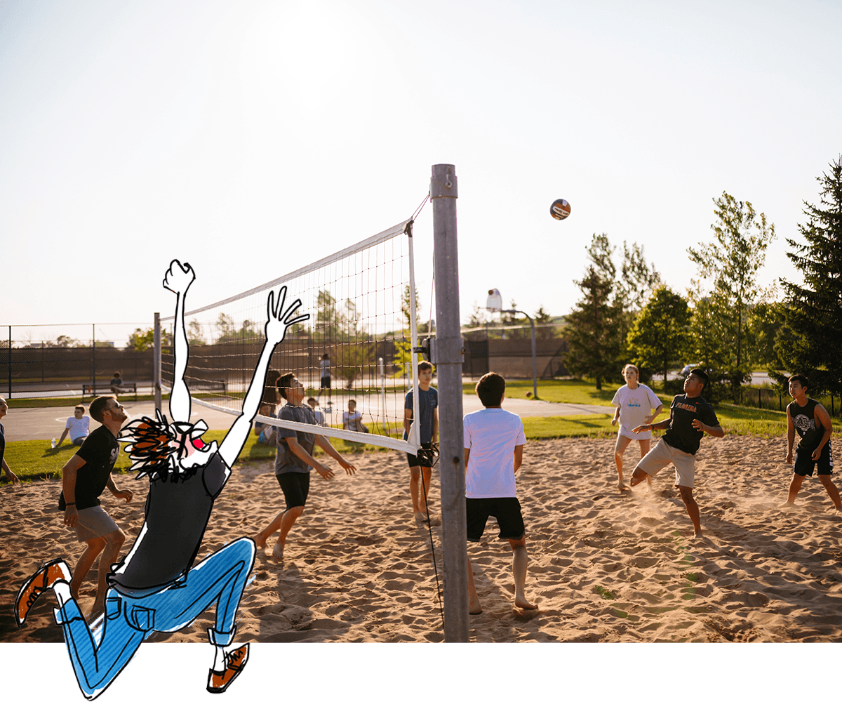 Football, vélo, beach-volley… Il y a comme un air d’été ☀️