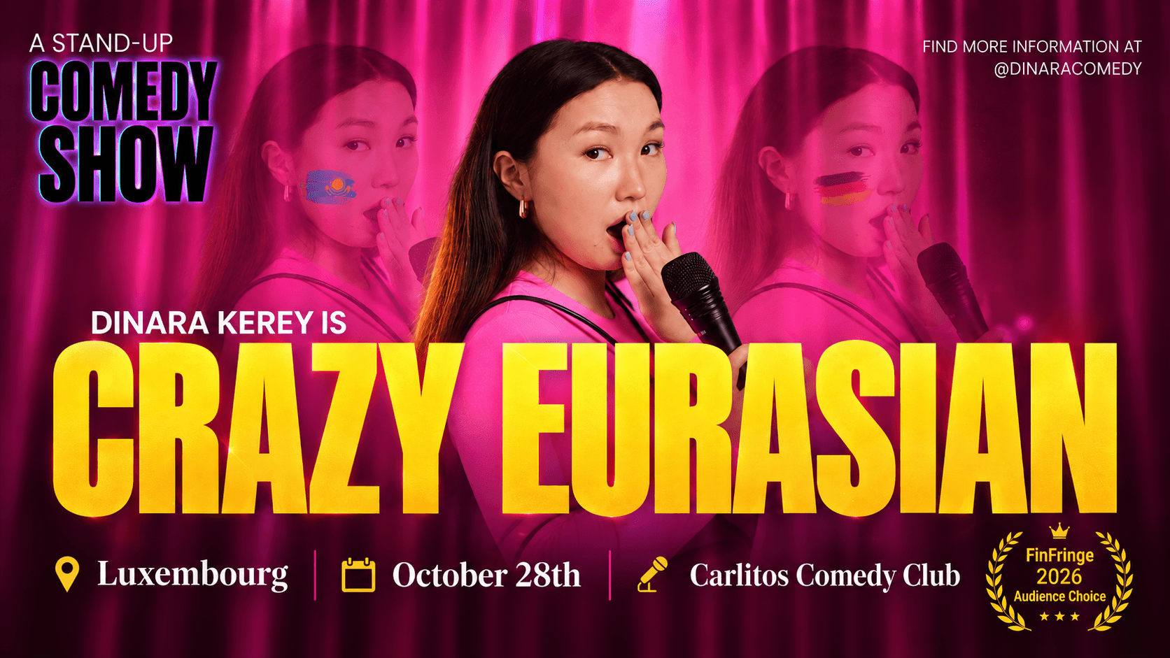 Comedy in English: Dinara Kerey is CRAZY EURASIAN (LUXEMBOURG)