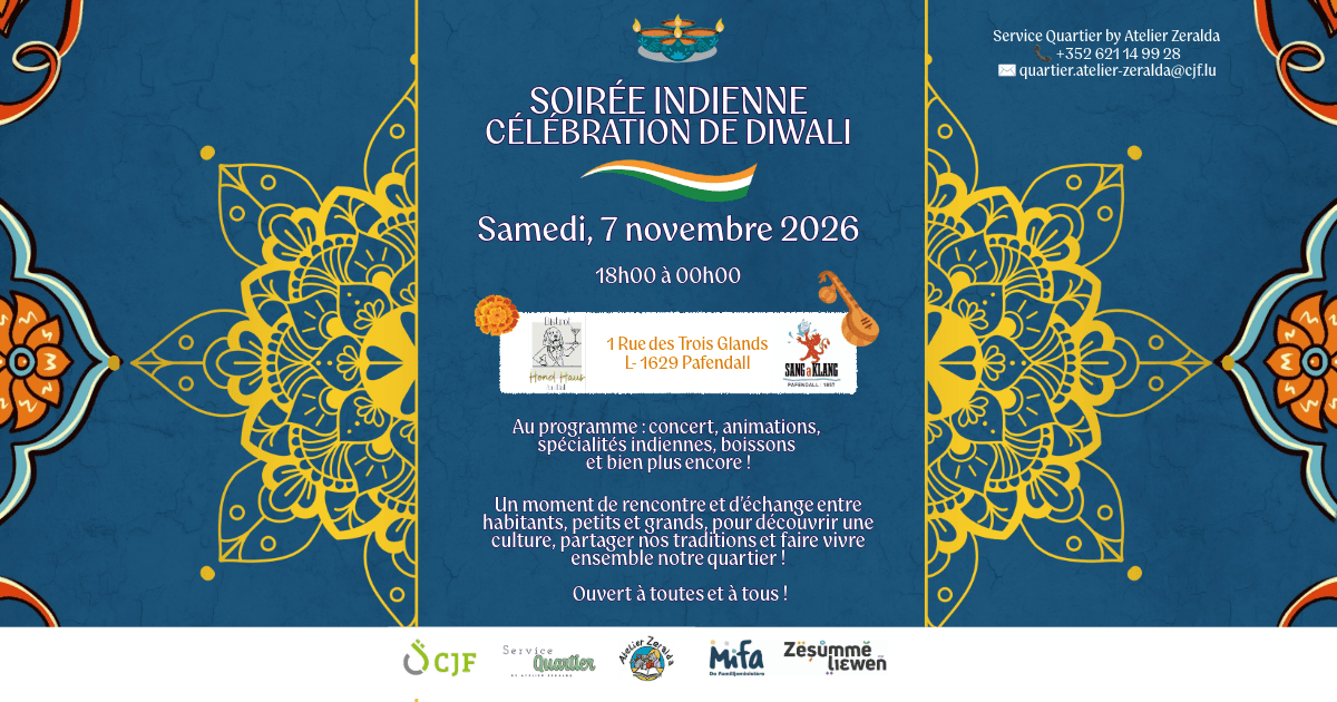 Soirée indienne – Célébration de Diwali