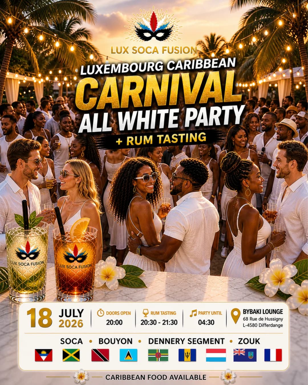 All White Party & Rum Tasting