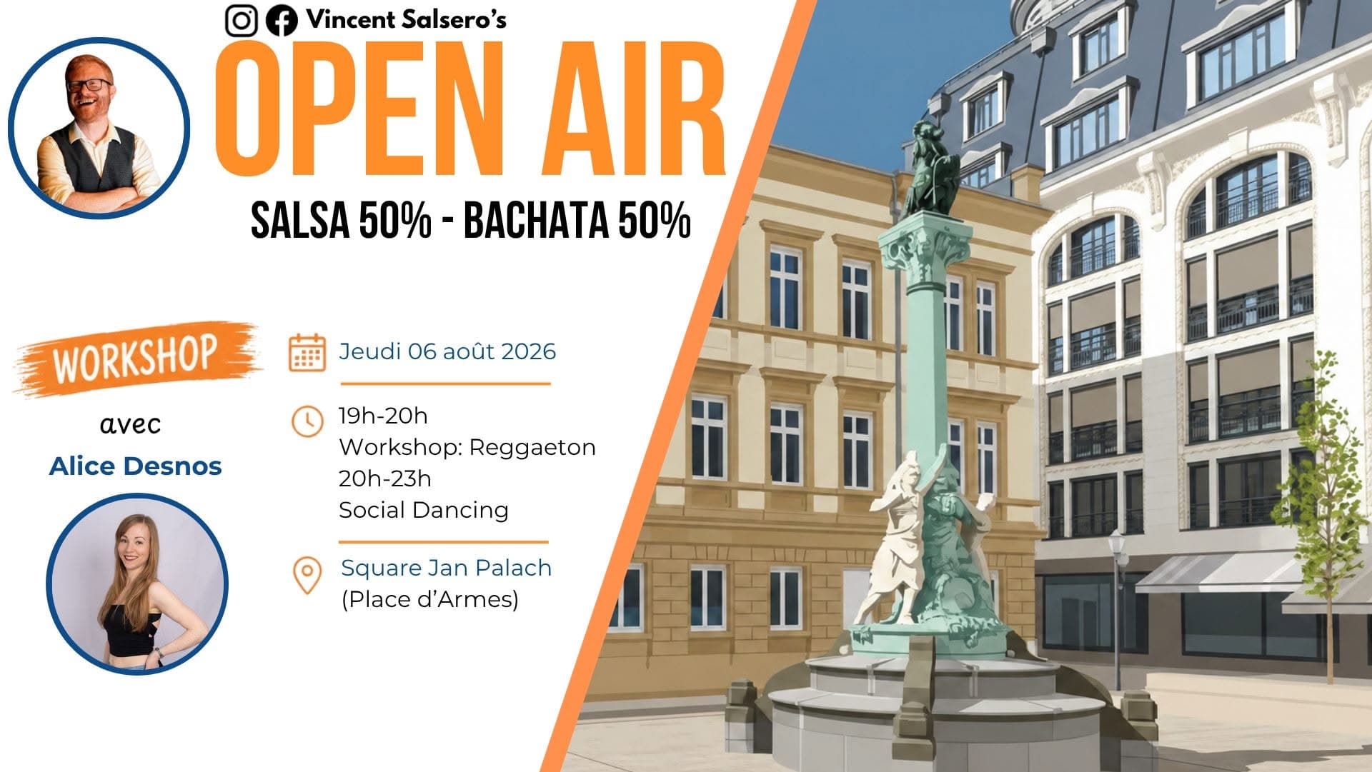 Salsa bachata open air & workshop