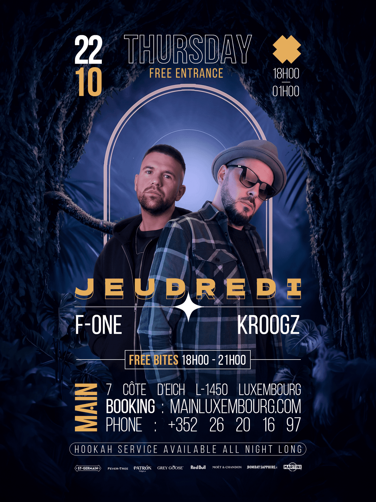 Jeudredi — F-One & Kroogz au MAIN