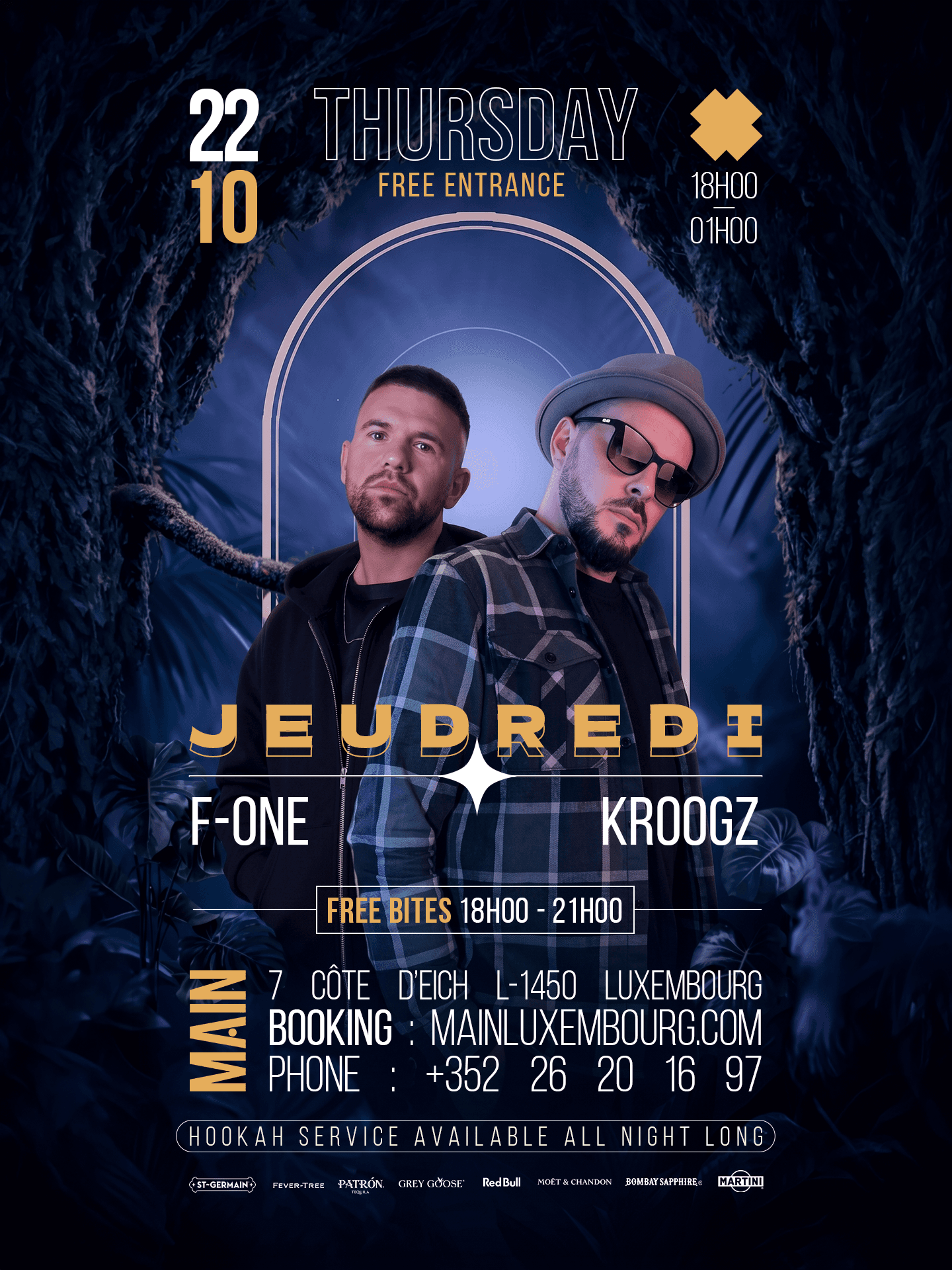 Jeudredi — F-One & Kroogz au MAIN