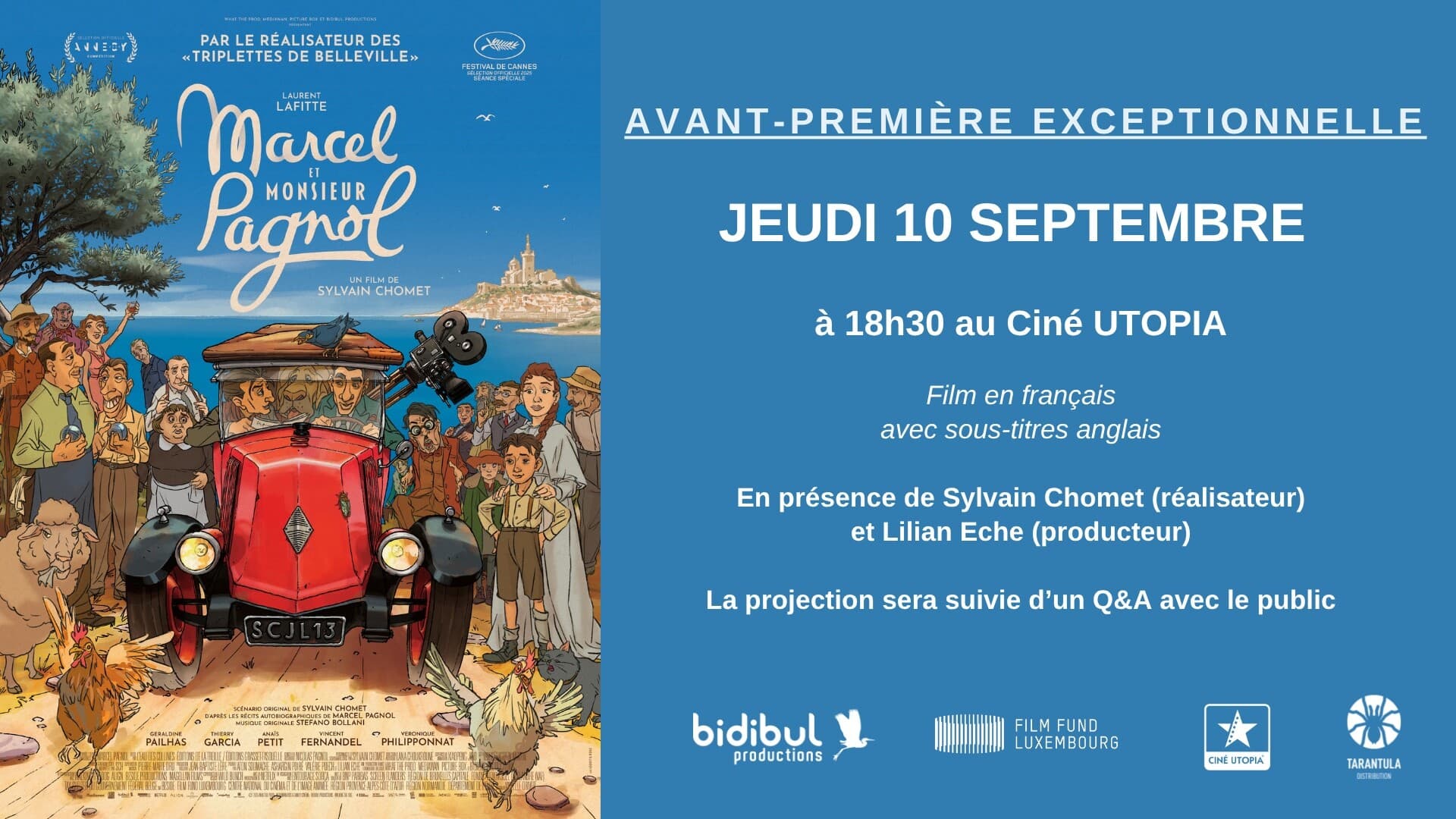 Premiere screening "Marcel et Monsieur Pagnol"