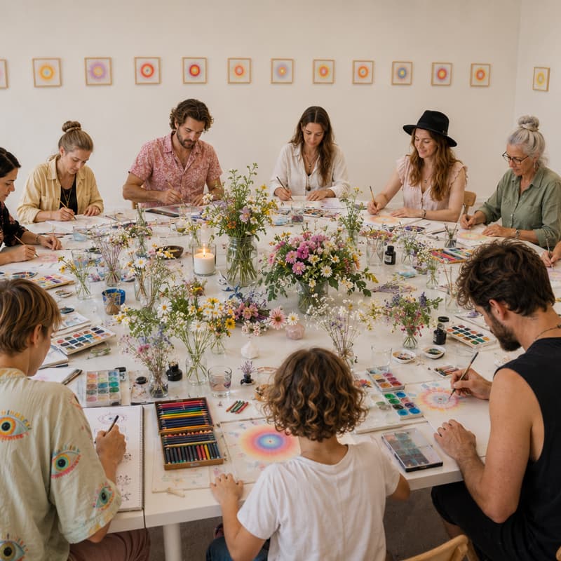 The Flower Of The Heart- A Creative Art & Meditation Workshop ✨