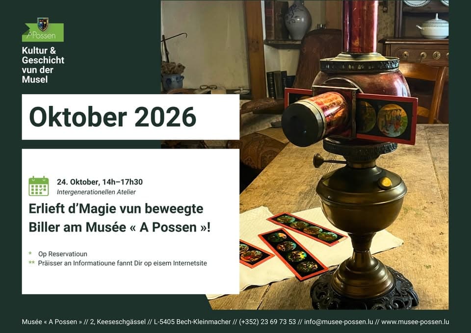 Vivez la magie des images animées au musée « A Possen » !
