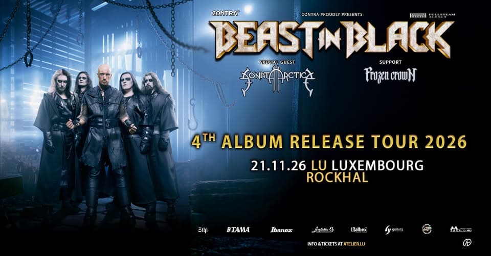 Beast In Black + Sonata Artica + Frozen Crown à Luxembourg