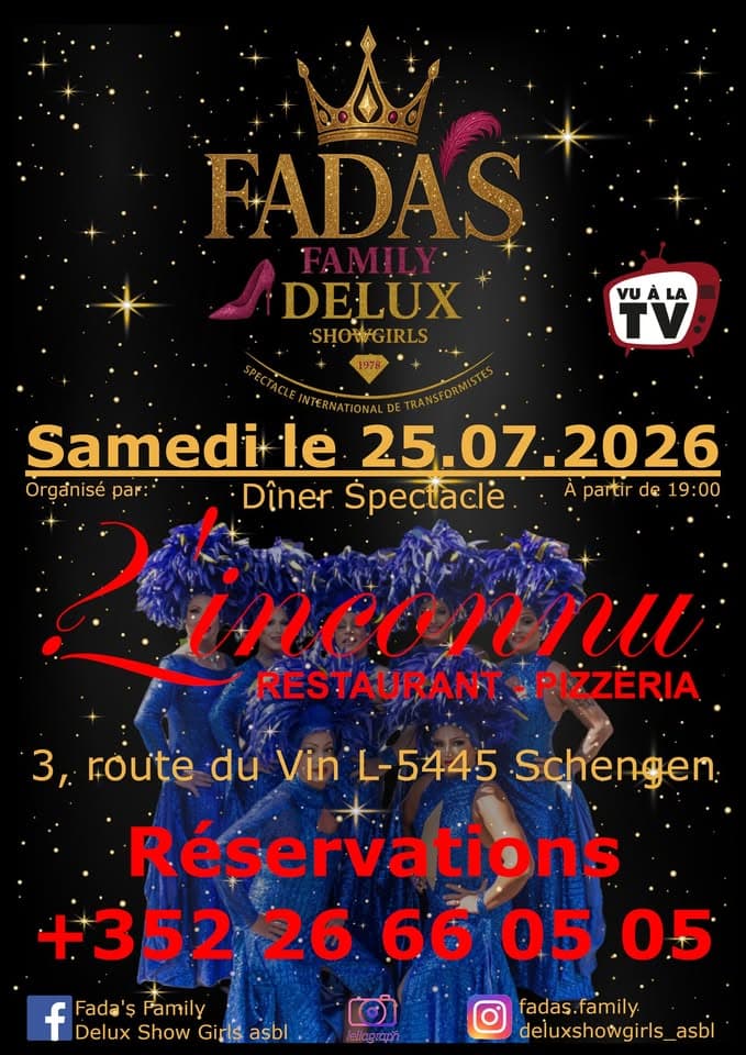 Fada's Family Delux Show Girls Performance - Restaurant L'Inconnu Schengen