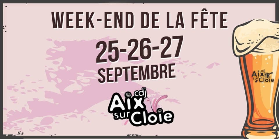Week-end de la fête 2026 - CDJ Aix-sur-Cloie