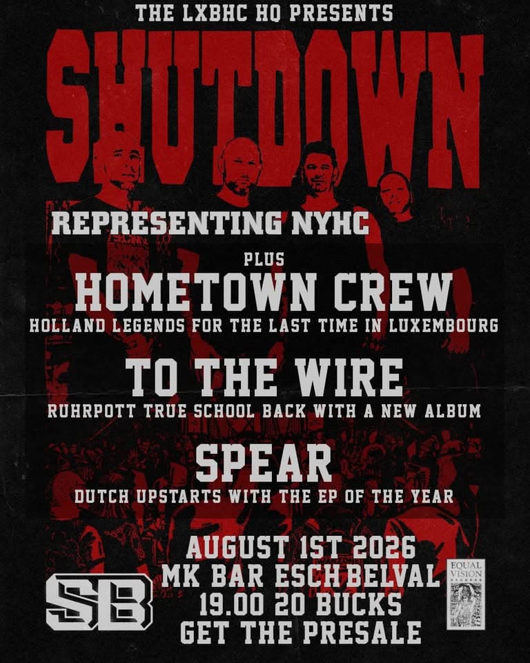 Shutdown (NYHC) + supports @ MK Bar Belval